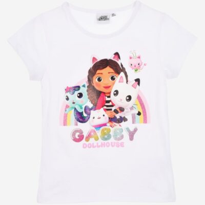 Gabby's Dollhouse T-shirt, Hvid, 104-110