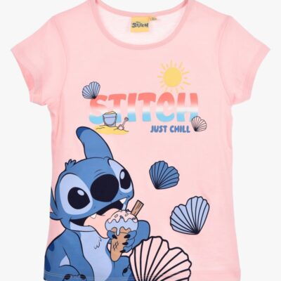 Disney Stitch T-shirt, Lyserød, 104-110
