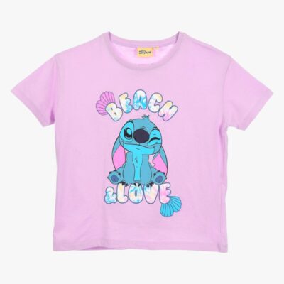 Disney Stitch Langærmet T-shirt, Lilla, 98-104