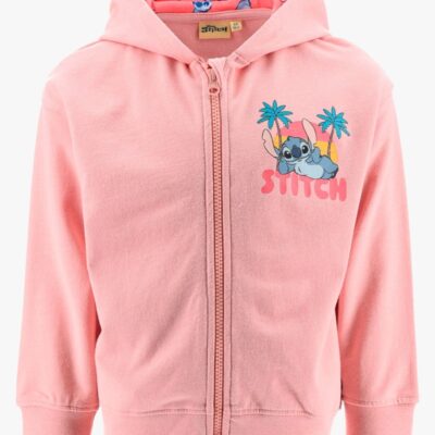Disney Stitch Zip Hoodie, Pink, 116-122
