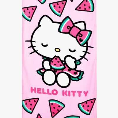 Hello Kitty Håndklæde 100% Bomuld, Pink