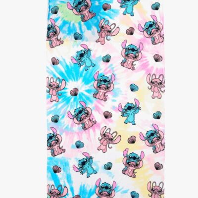 Disney Stitch Strandhåndklæde med Rygsækfunktion, Pink