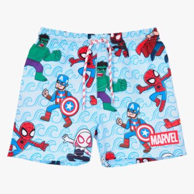 Marvel Avengers Badeshorts, Lyseblå, 104-110