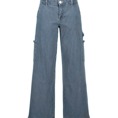 Sofie Schnoor Girls Jeans - Light Blue Stribet