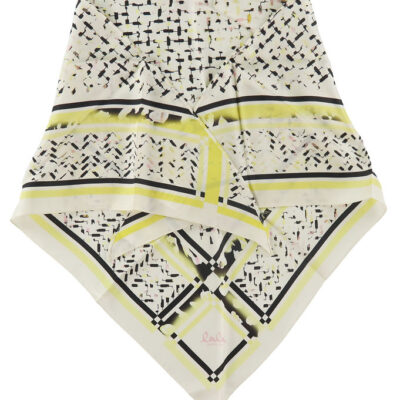 Lala Berlin Tørklæde - Triangle Aina - Floral Leo Sunflower
