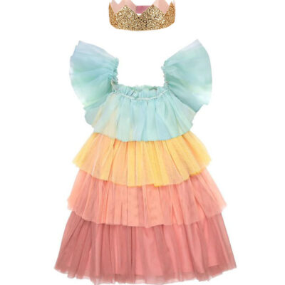 Meri Meri Udklædning - Rainbow Ruffle Princess Dress Up