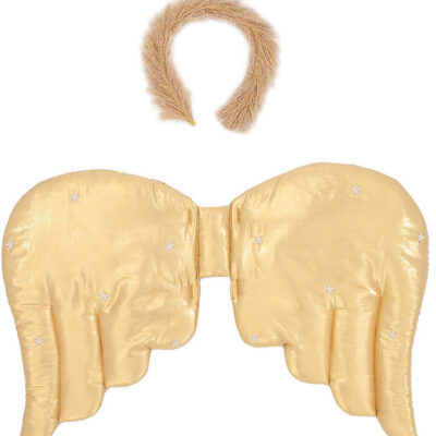 Meri Meri Udklædning - Gold Quilted Angel Wings