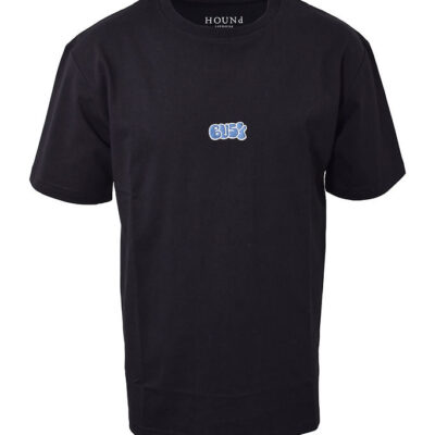 Hound T-shirt - Sort m. Brodering