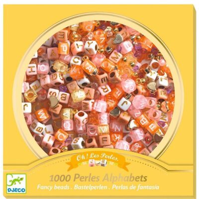 Djeco Perler - 1000 Stk. - Alfabet - Guld