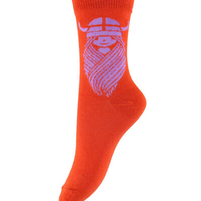 Danefæ Strømper - DaneDanmark - Bright Red Freja
