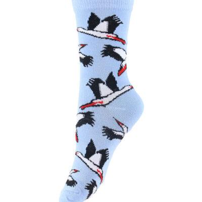 Danefæ Strømper - DaneDanmark - Lt Blue Storks