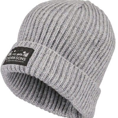 Didriksons Hue - Strik - Bus - Grey Melange