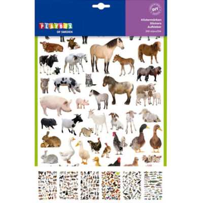 Playbox Klistermærker - 300 stk. - Cute Animals