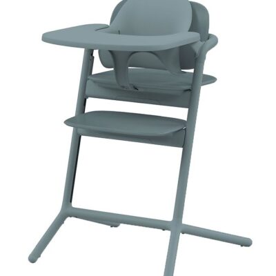 Cybex Lemo 3-in-1 Højstol inkl. Babysæt og Bakke, Stone Blue