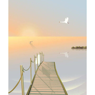 Vissevasse Plakat - 30x40 cm - Bathing Bridge