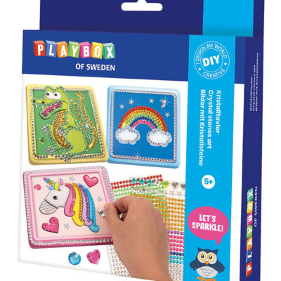 Playbox Kreasæt - Crystal Stones Art