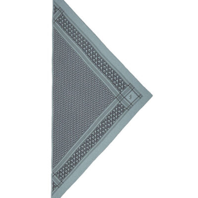 Lala Berlin Tørklæde - 162x85 - Triangle Monogram M - Grey On Me