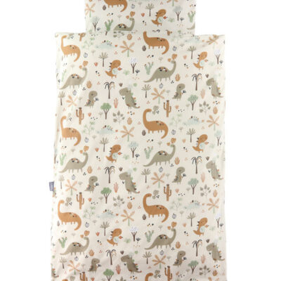Nørgaard Madsens Sengetøj - Baby - Beige m. Dino