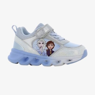 Disney Frozen Blinkende Sneakers, Silver/Light Blue, 26