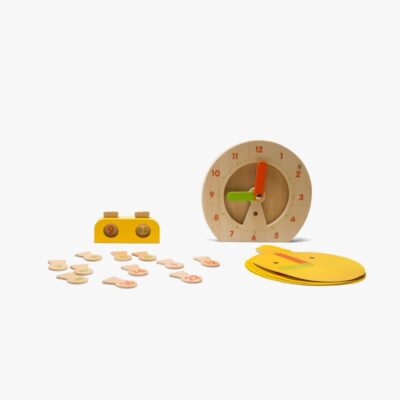 BS Toys Clock Børnespil, Multifarvet