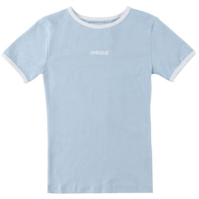 Hound T-shirt - Lyseblå m. Hvid