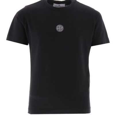 Stone Island T-shirt - Sort m. Hvid