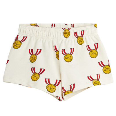 Mini Rodini Sweatshorts - Medals - Beige