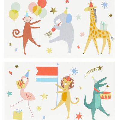 Meri Meri Tatoveringer - Animal Parade
