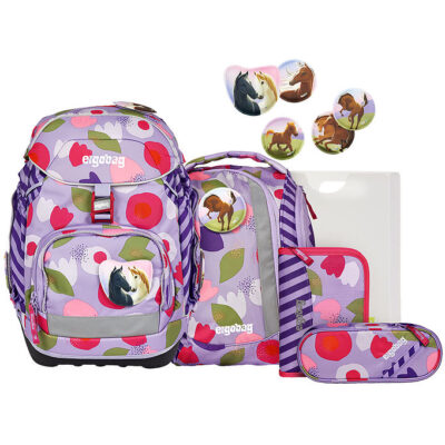 Ergobag Skoletaskesæt - Pack - Flower PowBear