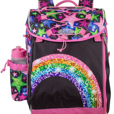 Jeva Skoletaske - Intermediate - Shimmer Rainbow