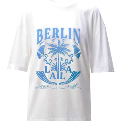 Lala Berlin T-shirt - Celia - Lala Palm White