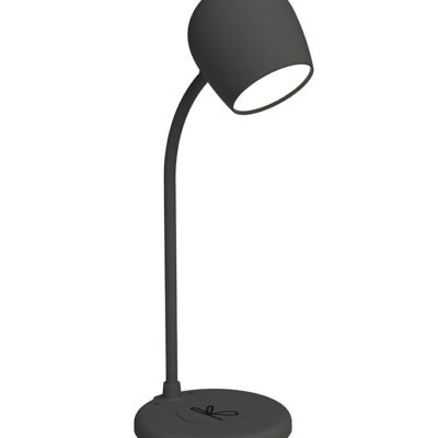 Kreafunk Lampe m. Oplader + Højtaler - Ellie - Sort