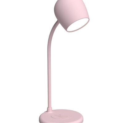 Kreafunk Lampe m. Oplader + Højtaler - Ellie - Dusty Rose