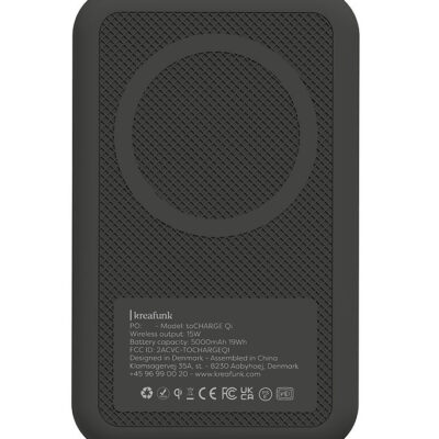 Kreafunk Oplader - toCHARGE QI - Sort