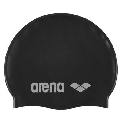 Arena Badehætte - Classic Silicone - Black/Silver