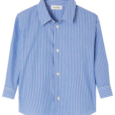American Vintage Skjorte - Rayures Aqua