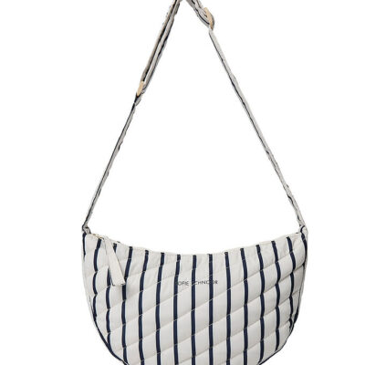 Sofie Schnoor Skuldertaske - Off White/Navy Striped