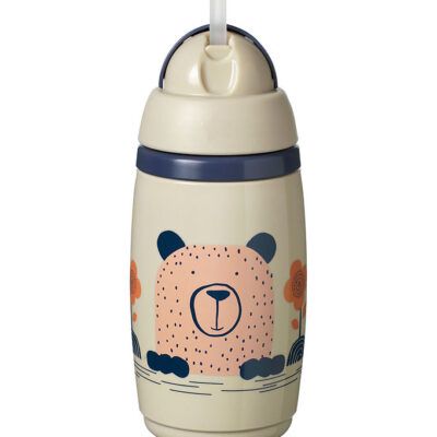 Tommee Tippee Kop m. Sugerør - Superstar - 266 ml - Beige/Rosa