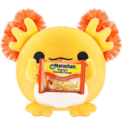 Snackles Bamse - 35 cm - Axolotlen Albie m. Maruchan Ramen Noodl