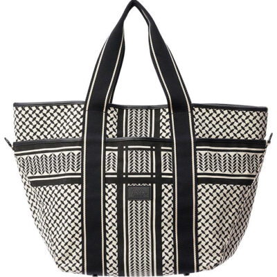 Lala Berlin Shopper - East West Tote Marin - Heritage Stripe Bla