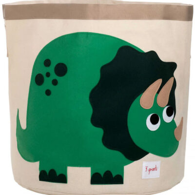 3 Sprouts Opbevaringskurv - 44,5x43 cm - Dinosaur
