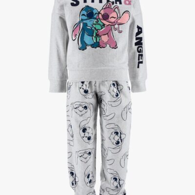 Disney Stitch Trøje & Bukser Sæt, Lysegrå, 116-122