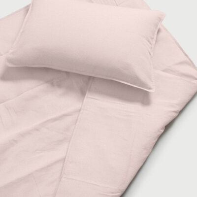 DAWN Hør Bomuld sengetøj - Soft Rose - 100% økologisk bomuld -