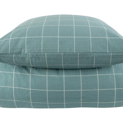 Bæk og bølge sengetøj - Ternet sengetøj - Dusty Green Check - Borg Living sengesæt