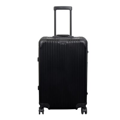 Aluminiums kuffert - Sort - 68 liter - Luksuriøs rejsekuffert med TSA lås