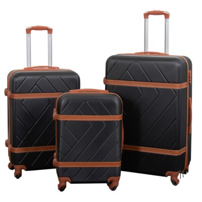 Kuffert - Retro sort - Hardcase letvægts kuffert