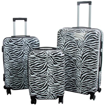 Kuffert - Kuffert med motiv - Zebra striber - Hardcase letvægt kuffert
