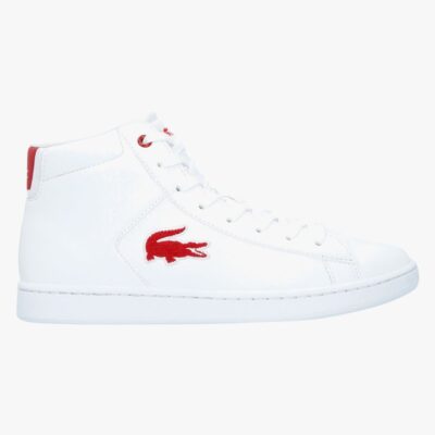 Lacoste Carnaby Evo Mid 3181 Sneakers, White/Red 35