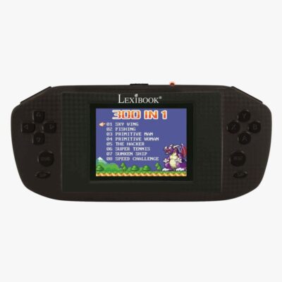Lexibook Power Arcade, 300 Games Spillekonsol, Sort
