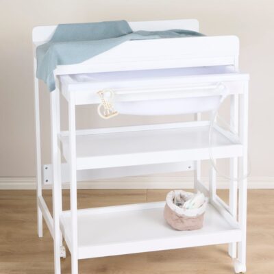 JLY Dreamed Puslebord med Badebalje, Hvid